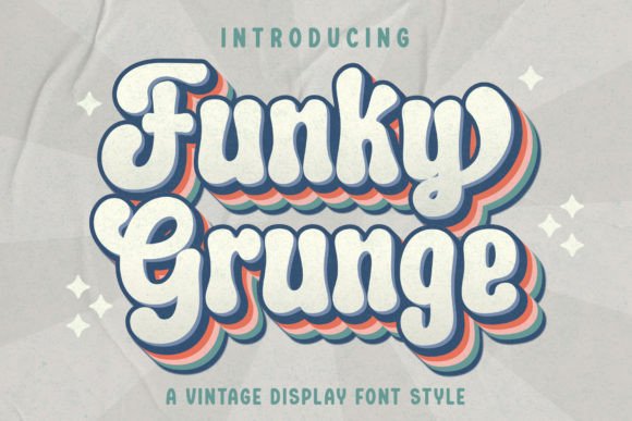 Funky Grunge: A Vintage Typeface with Modern Edge