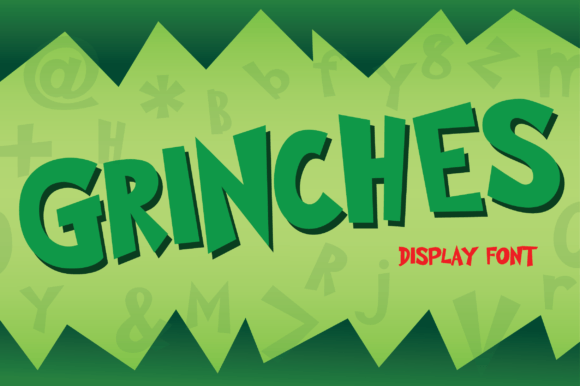 Grinches: A Playful Display Font for Cheerful Designs