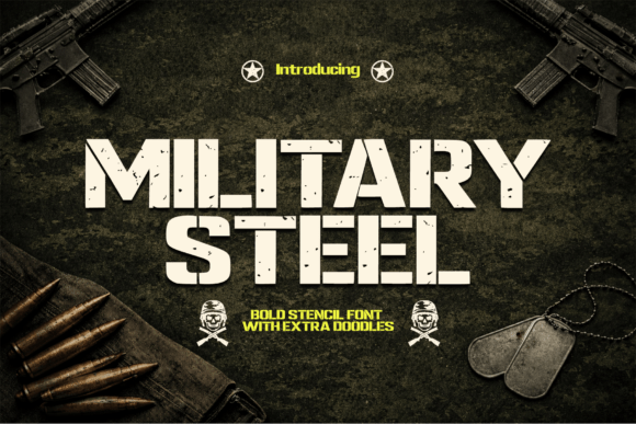 Military Steel: A Typeface for Bold, Industrial Design